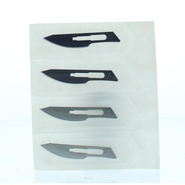 Ostrza skalpela Malteser 4 cm, sterylne, 1015/24, 100 sztuk
