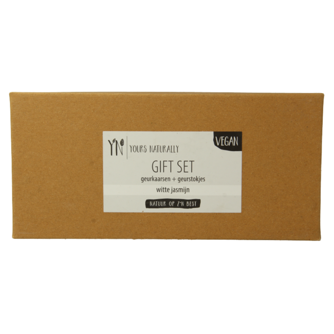 Set Regalo Yours Naturally 2 Candele Profumate e 1 Diffusore Gelsomino Bianco 1 Set