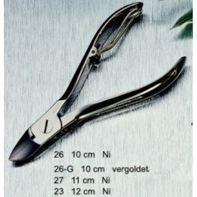 Cążki do paznokci Malteser, gładki uchwyt, 12 cm, model 23, 1 sztuka