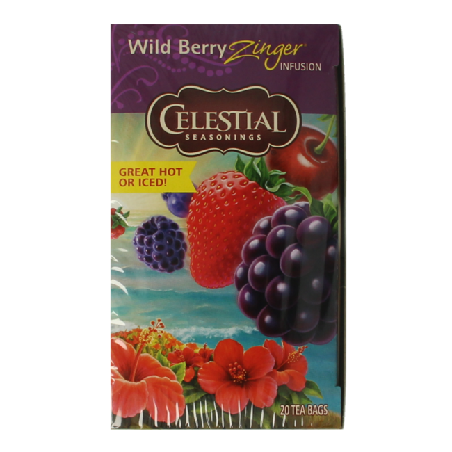 Wild Berry Zinger Herbal Tea 20 Tea Bags