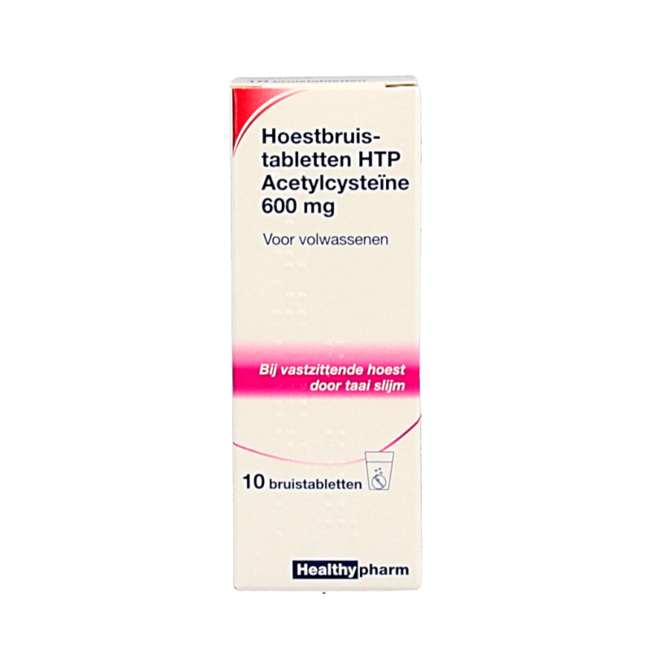 Acetylcysteine 600mg 10 Effervescent Tablets