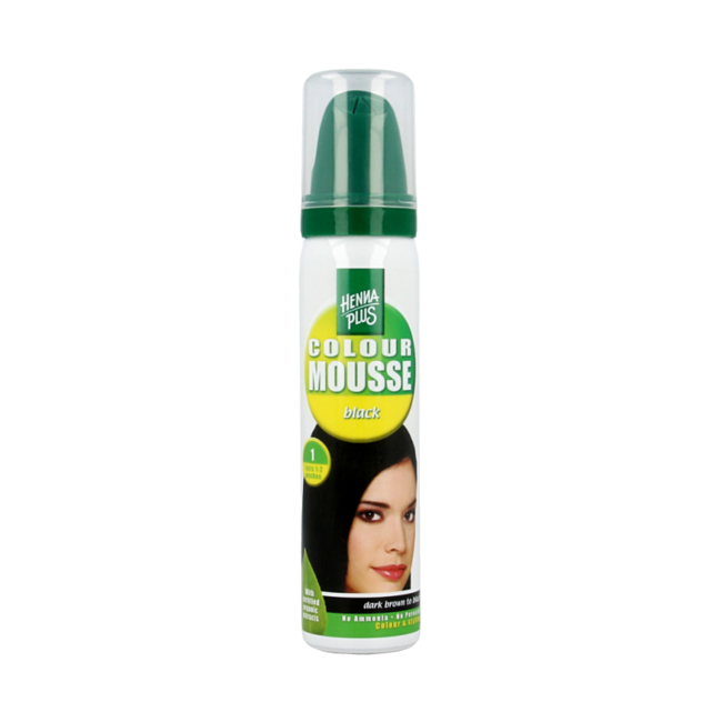 Henna Plus Farbmousse Styling Schwarz 75 Milliliter