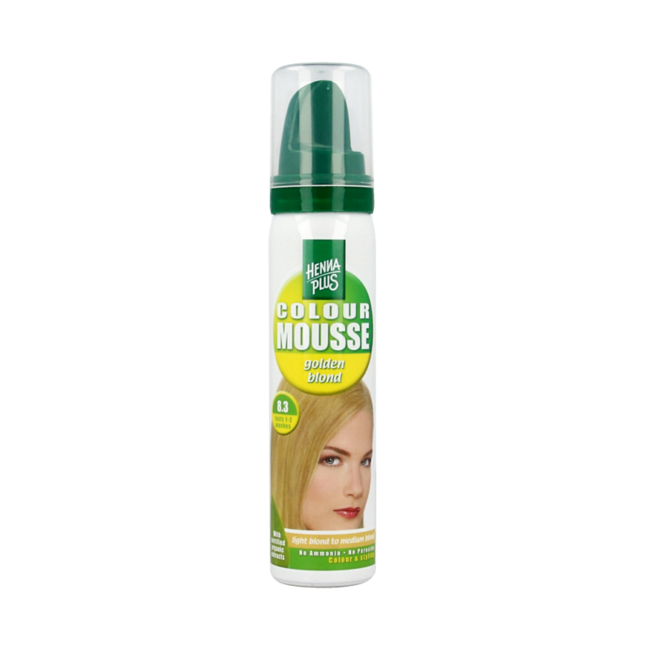 Henna Plus Colour mousse 8.3 golden blond 75 Milliliter