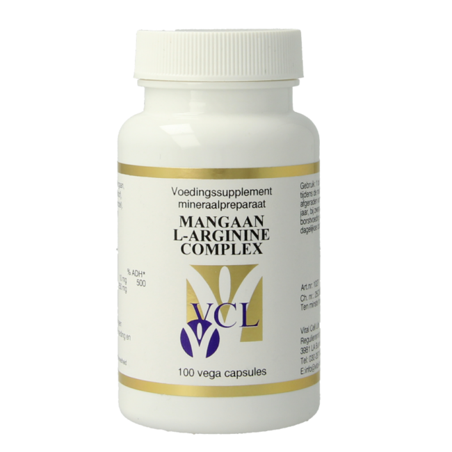 Manganese/L-Arginine Complex 100 Vegetarian Capsules