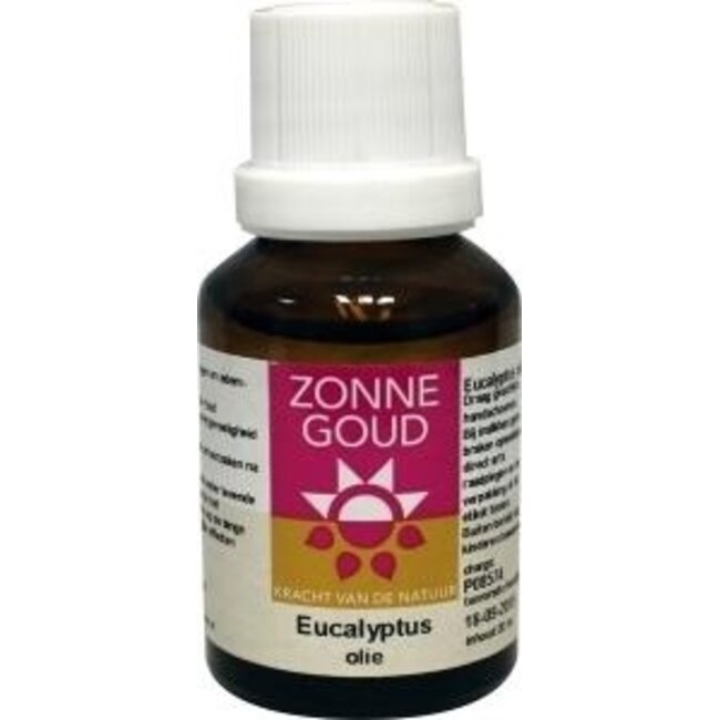 Zonnegoud Eucalyptus etherische olie 20 Milliliter