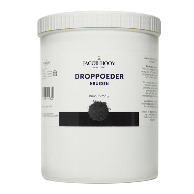 Jacob Hooy Polvere di Liquirizia Vaso 250 Grammi