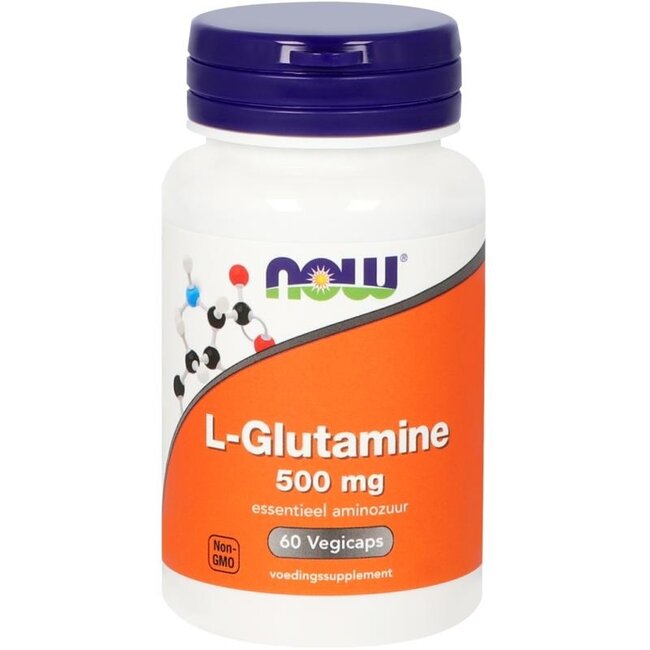 NOW L-Glutamin 500 mg 60 vegetarische Kapseln