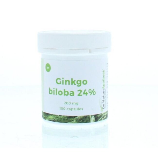 Natuurapotheek Ginkgo biloba 24% 200mg 100 Kapsułek