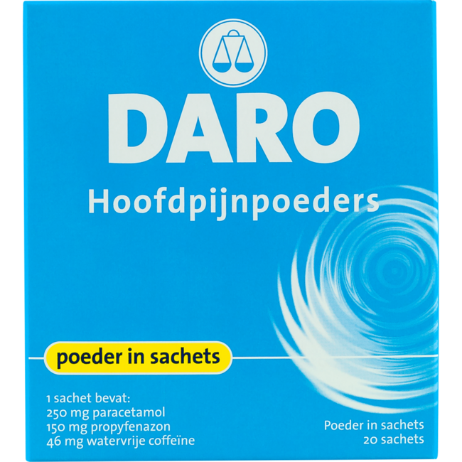 Daro Hoofdpijnpoeders 20 Stuks