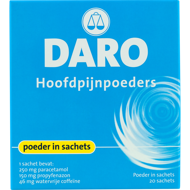Daro Poudres contre les maux de tête 20 sachets