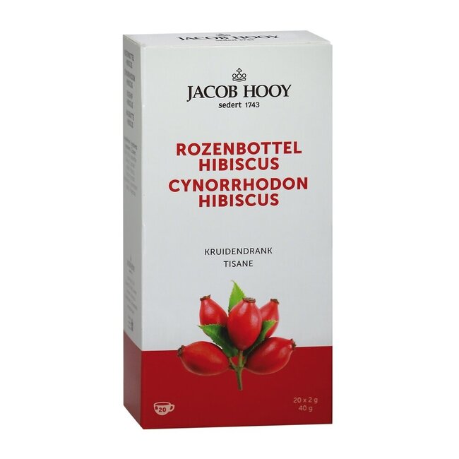 Bustine di Tè Rosa Canina e Ibisco, 20 Bustine