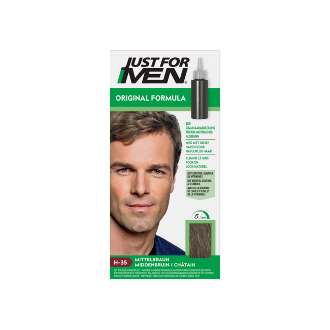 Just For Men Châtain Moyen H35 (anciennement blond foncé) 2 x 30 ml 1 coffret