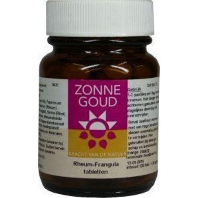Zonnegoud Rheum frangula 120 Tabletten