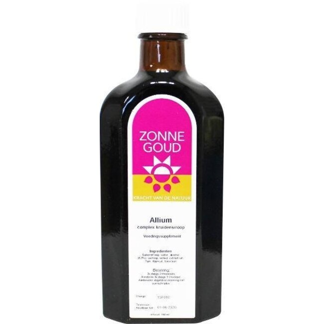 Zonnegoud Allium syrup 150ml