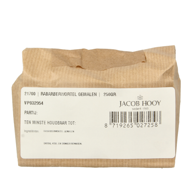 Jacob Hooy Korzeń rzewienia mielony 250 Gram