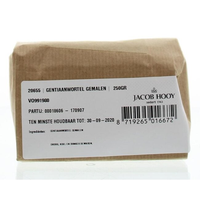 Jacob Hooy Gentiaanwortel gemalen 250 Gram