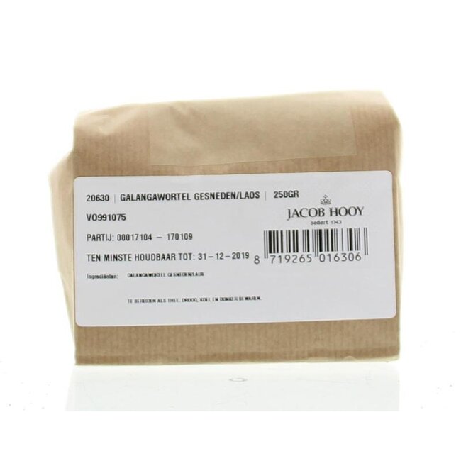 Jacob Hooy Racine de galanga coupée / laos 250 g