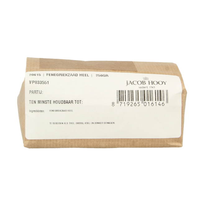 Jacob Hooy Bockshornkleesamen ganz 250 Gramm