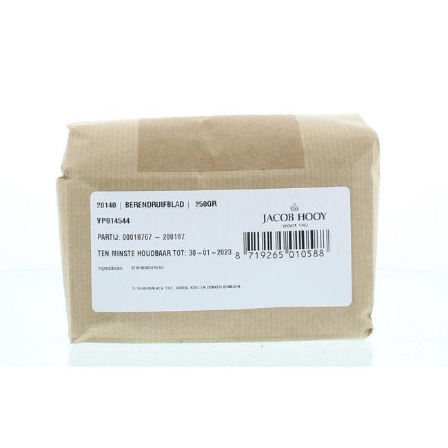 Jacob Hooy Feuilles de Busserole 250 g