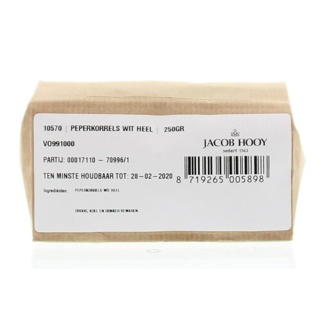 Jacob Hooy Poivre blanc entier 250 g