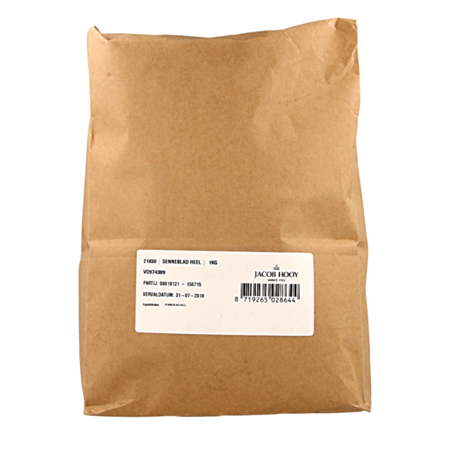 Jacob Hooy Feuilles de séné entières 1 Kilogramme