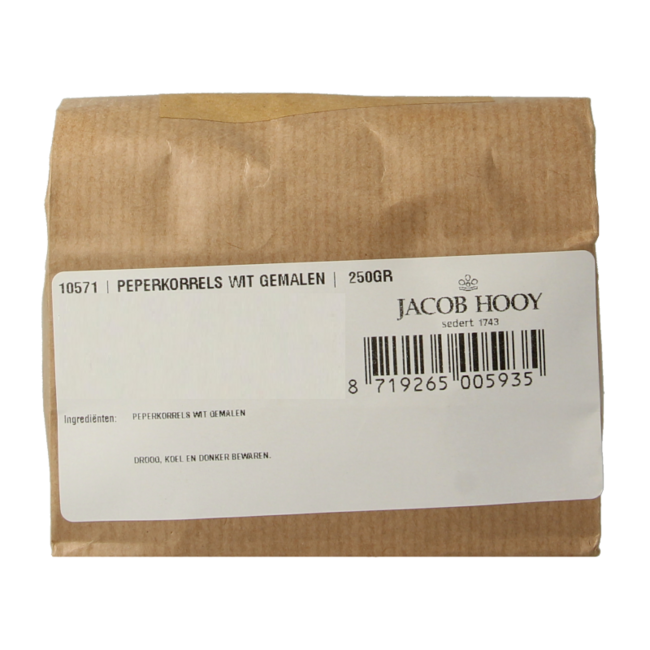 Jacob Hooy Poivre blanc moulu 250 g