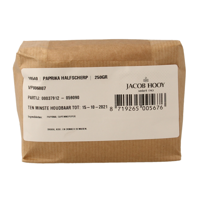 Jacob Hooy Paprika mittelscharf 250 Gramm