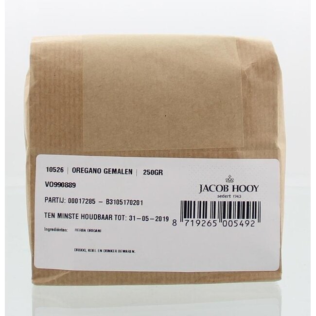 Jacob Hooy Oregano mielone 250 Gramów