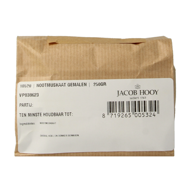 Jacob Hooy Noix de muscade moulue 250 g