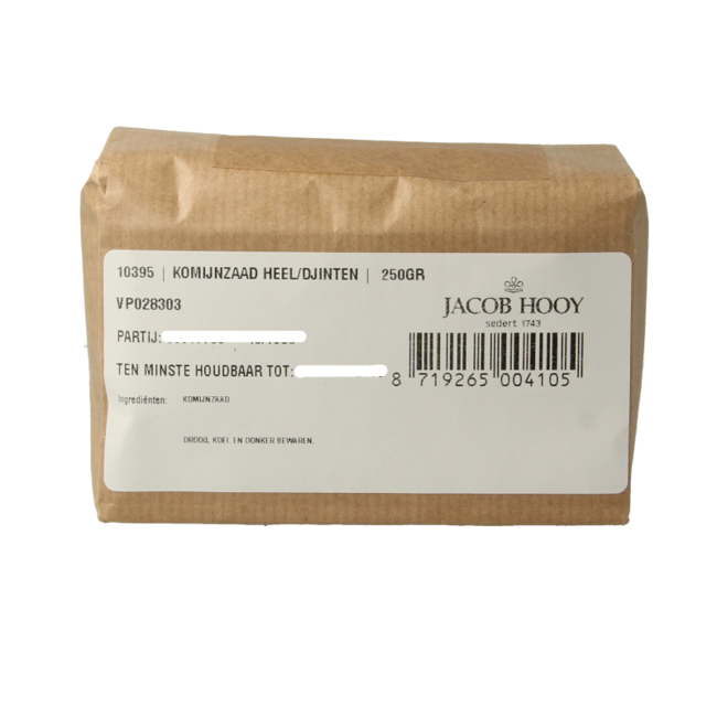 Jacob Hooy Ganzer Kreuzkümmel (Djinten) 250 Gramm