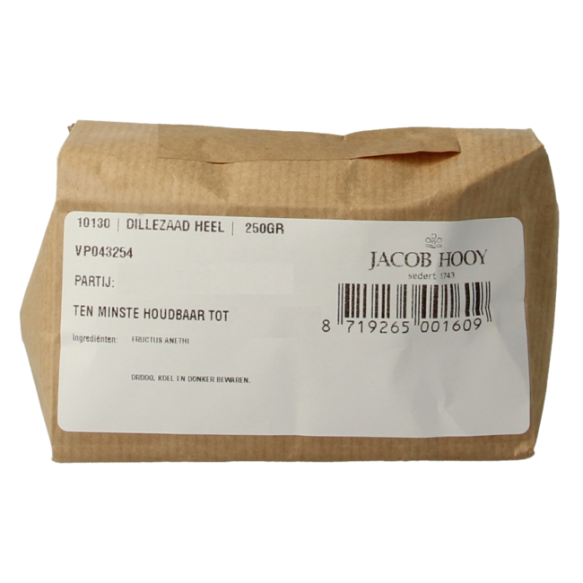 Jacob Hooy Dill Seed 250 Gram