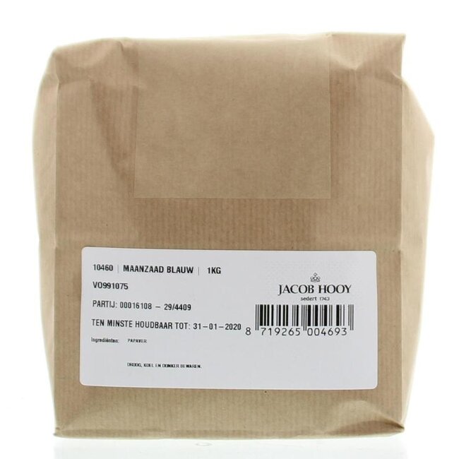Jacob Hooy Mohnsamen blau/Papaver coer 1 Kilogramm