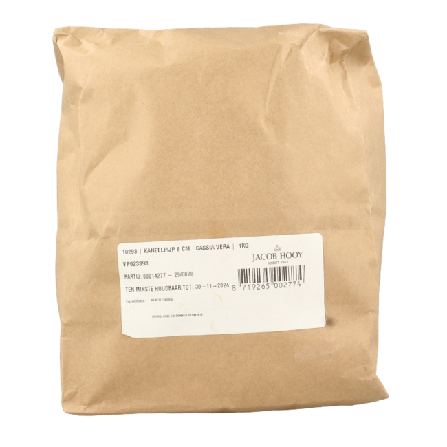 Jacob Hooy Cinnamon Sticks 8cm 1kg