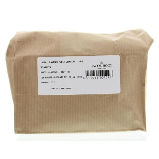 Jacob Hooy Pimienta de Cayena molida 1 Kilogramo