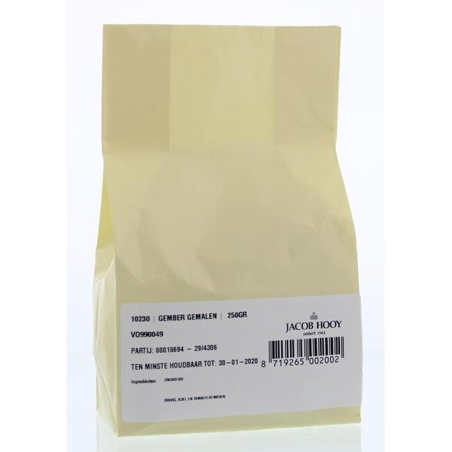 Jacob Hooy Ground Ginger 250 Grams