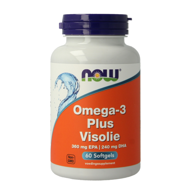 NOW Omega-3 Plus 360mg EPA 240mg DHA 60 Kapsułek Softgel