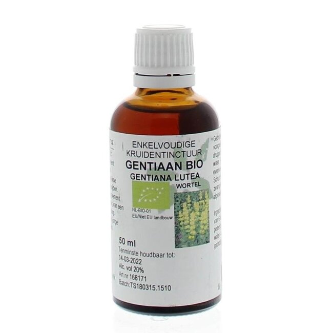 Cruydhof Gentiana lutea radix / Enzian Tinktur Bio 50 Milliliter