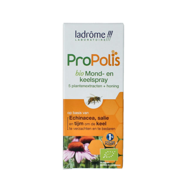 Ladrome Propolis Rachen- und Mundspray Bio 30 Milliliter