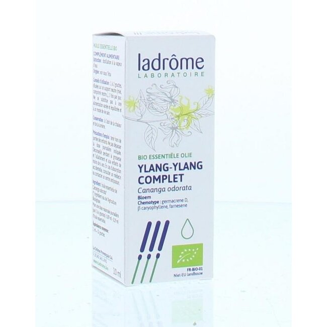Aceite esencial de Ylang ylang bio Ladrome 10 ml