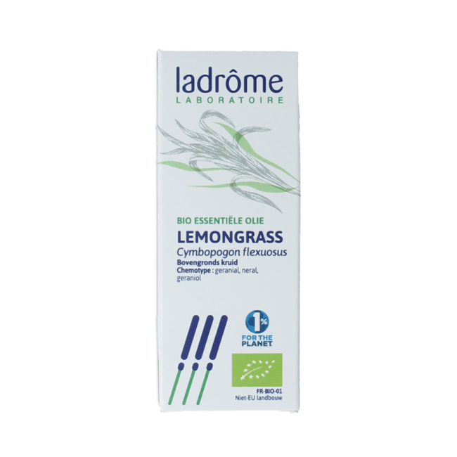 Ladrome Lemongrass olie bio 10 Milliliter