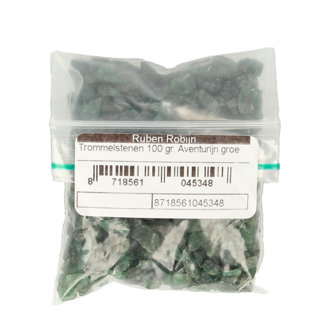 Ruben Robijn Otoczaki z zielonego awenturynu, rozmiar 1, 100 gram