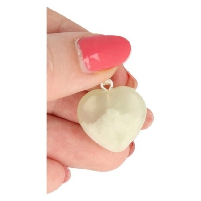 Ruben Robijn Pendentif cœur en jade 20 mm 1 pièce