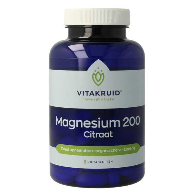 Magnez 200 Cytrynian 90 tabletek