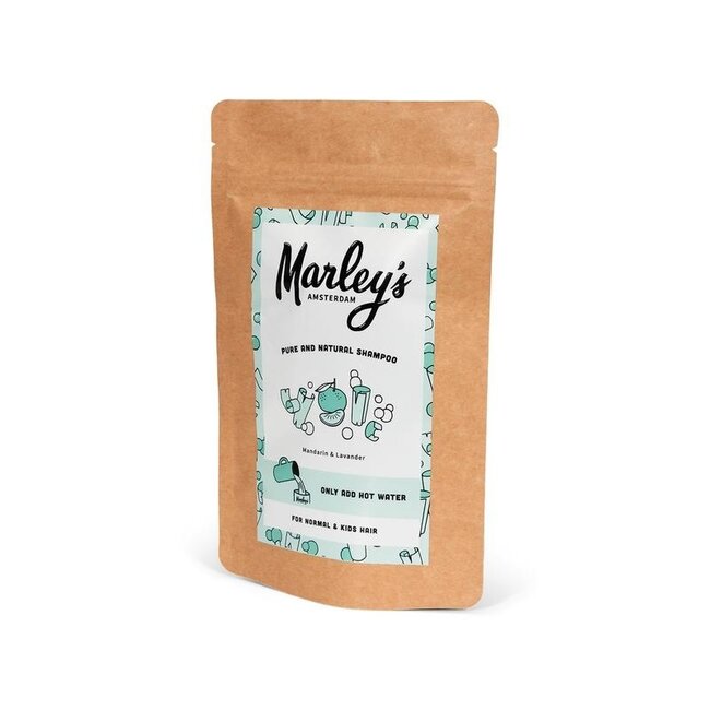 Copos de champú Marley's Amsterdam para cabello normal - mandarina y lavandín 50 g