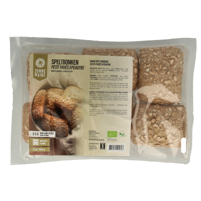 Organiczne bułki orkiszowe Zonnemaire (6 sztuk)