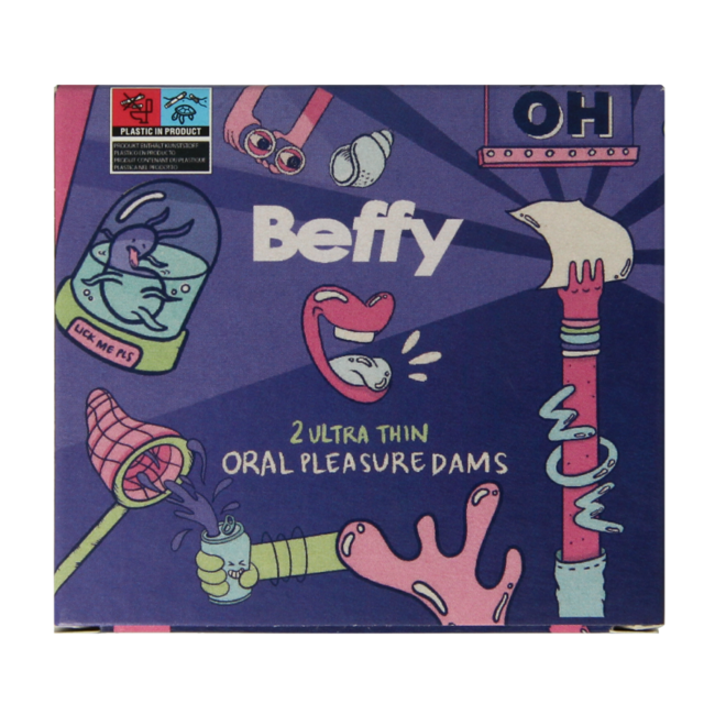 Beffy Chusteczki do seksu oralnego (Dental Dams) 2 szt.