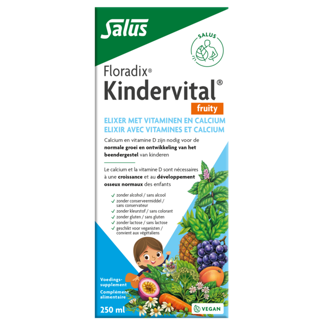 Salus Floradix Kindervital Fruity sans gluten 250 ml