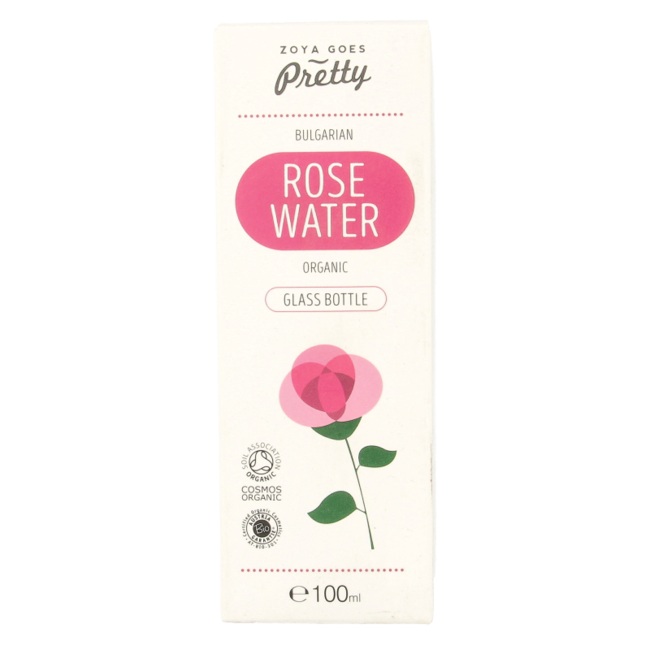 Zoya Goes Pretty Agua de rosas ecológica en botella de cristal 100 mililitros
