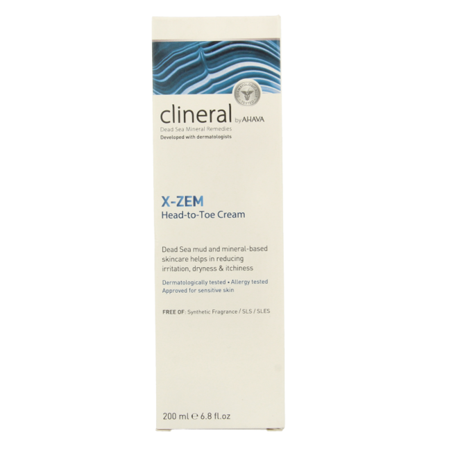 Ahava Clineral X-Zem Crema Testa-Piedi 200 Millilitri