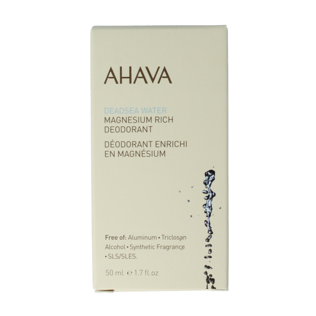 Deodorante Ahava da donna ricco di magnesio 50 Millilitri